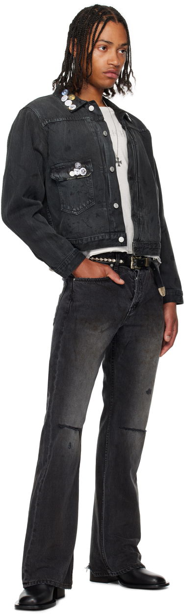 Kavbojke Enfants Riches Déprimés Enfants Riches Déprimés Wider Flare Leg Jeans Črna | 050-400, 4