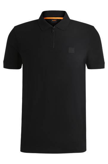 Polo majica BOSS Slim Fit Stretch Cotton Piqué Polo Shirt Črna | 50537507