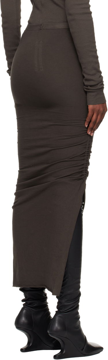 Krila Rick Owens DRKSHDW Concordians Soft Edfu Midi Skirt Rjava | DS02E7335 RN, 2