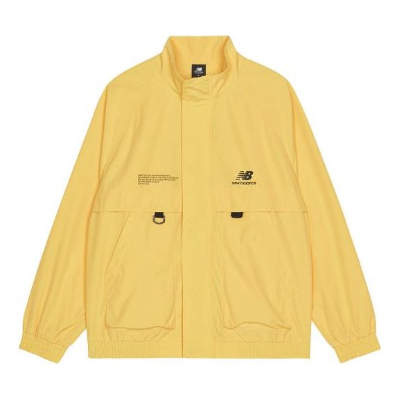 Vetrovka New Balance Patterned Solid Color Jacket Rumena | AMJ13362-LHZ