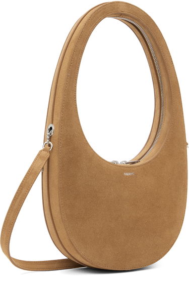 Torbica Coperni Coperni Swipe Suede Crossbody Bag Rjava | COPBA38F6049, 1
