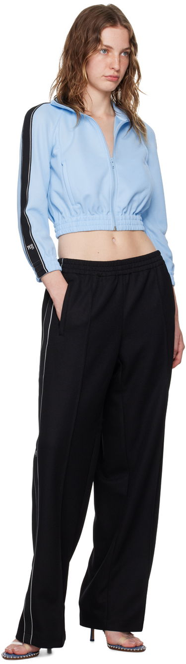 Trenirka Alexander Wang Alexander Wang.t Cropped Track Jacket Modra | 4CC3242091, 3