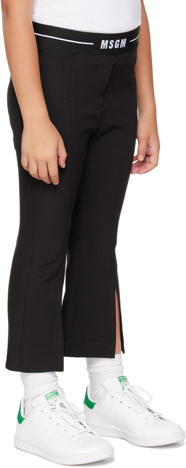 Hlače MSGM MSGM Kids Flared Trousers Zelena | MS029176, 4