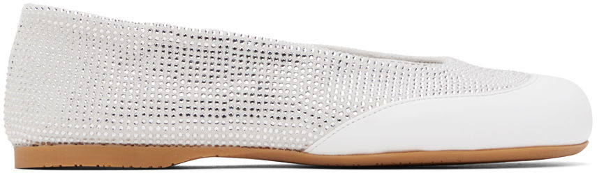 Superge in čevlji JW Anderson JW Anderson Crystal Ballerina Flats Bela | ANW42013B, 0