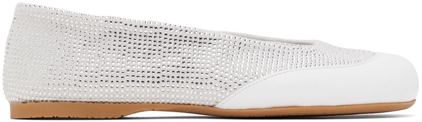 Superge in čevlji JW Anderson JW Anderson Crystal Ballerina Flats Bela | ANW42013B