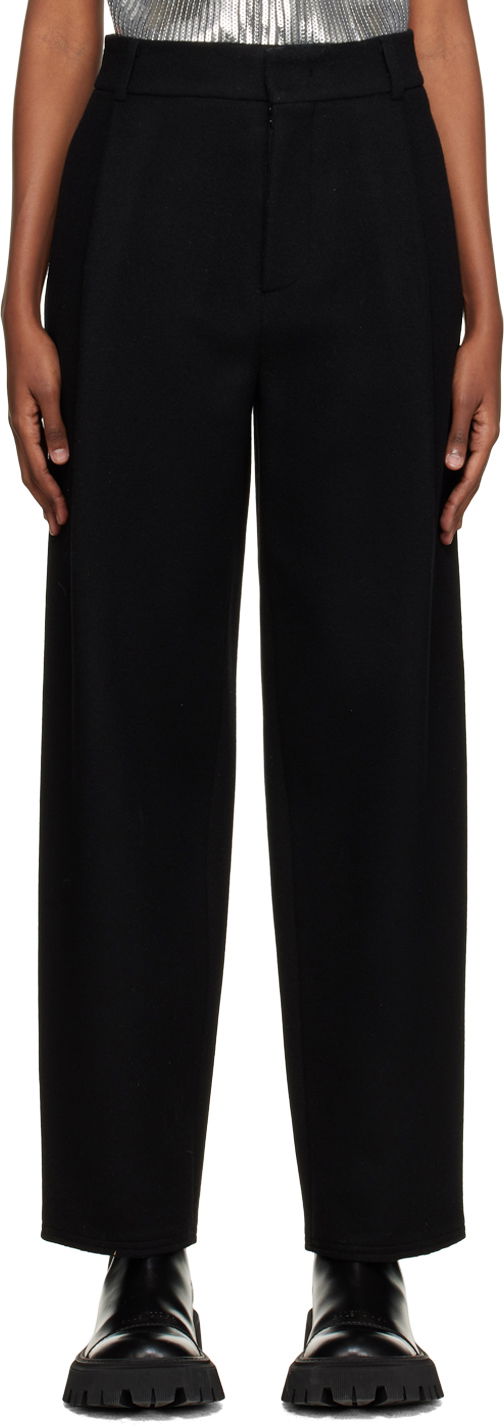 Hlače We11done Wide Fit Trousers Črna | WD-PT3-22-231-W-BK