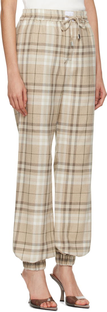 Trenirka The Attico Attico Plaid Drawstring Jogger Pants Siva | 250WCP00257 CCC050AA, 4