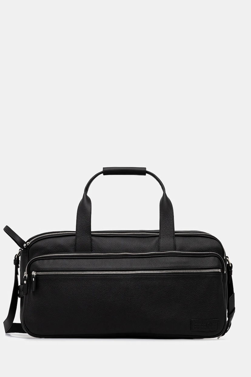 Potovalna torba Maison Margiela MM6 Maison Margiela Leather Duffel Bag Črna | SB6WI0006.P8326.T8013