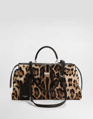 Torba za čez ramo Dolce & Gabbana Dolce & Gabbana Vittoria Leo-Print Shoulder and Crossbody Bag Večbarvna | BB7844AX85389738_1, 2