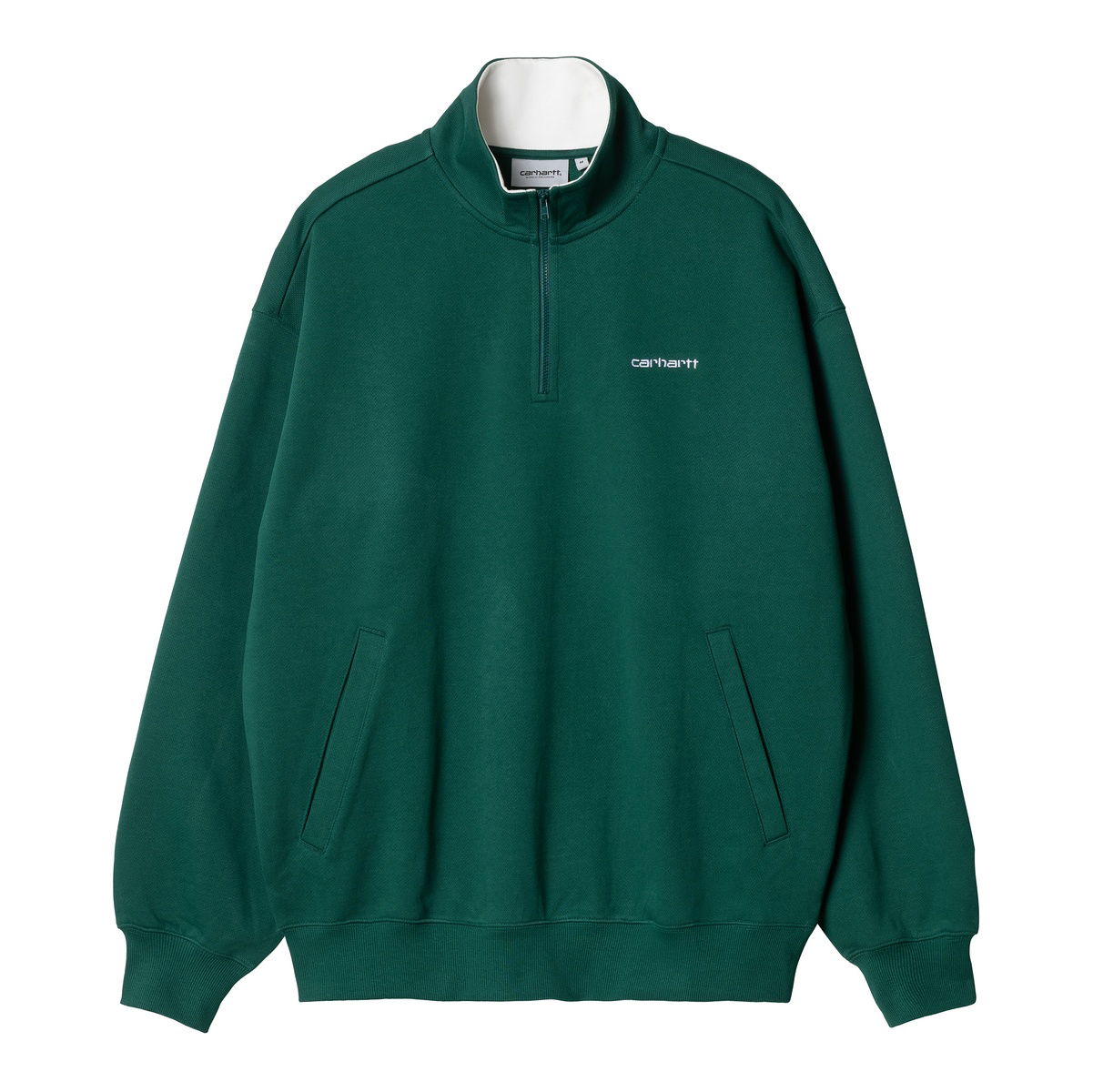 Pulover Carhartt WIP L/S Adam Half-zip Sweatshirt Chervil Zelena | A241017_1XH_XX, 0