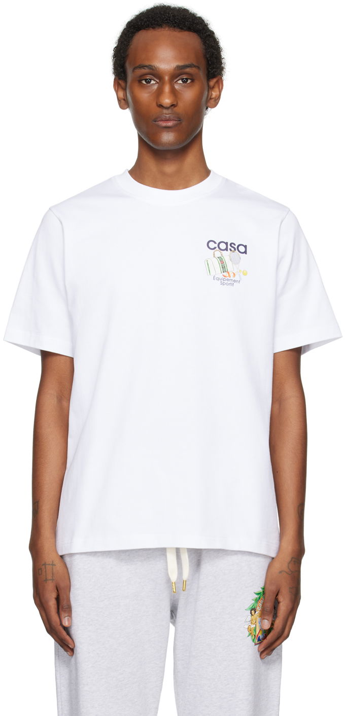 Majica Casablanca 'Equipement Sportif' T-Shirt Bela | U-MPS24-JTS-001-08