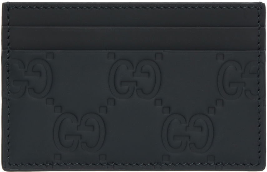 Denarnica Gucci Monogram Card Holder Črna | 771315 AAC0L, 1