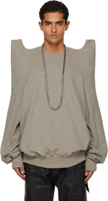 Pulover Rick Owens Concordians Tecsweat Sweatshirt Siva | DU02E7272 FGM, 0