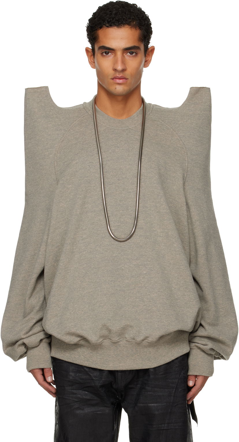Pulover Rick Owens Concordians Tecsweat Sweatshirt Siva | DU02E7272 FGM