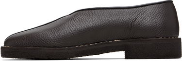 Superge in čevlji LEMAIRE Piped Crepe Slipper Loafers Rjava | FO0248 LL205, 2