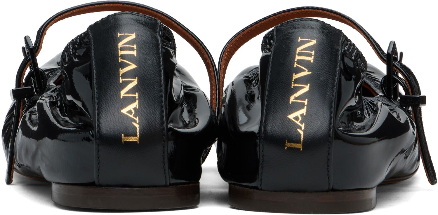 Oblačila LANVIN Lanvin Mary Jane Glossy Leather Ballerinas Črna | FW-BAMB05-GLOS-H24, 1
