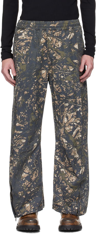 Hlače Diesel Diesel P-Lint Camo Print Trousers Zelena | A16667-0ABCG-5AFA, 0