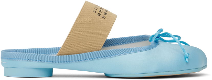 Superge in čevlji Maison Margiela MM6 Maison Margiela Satin Ballerina Mules Modra | S59WX0074 P5560