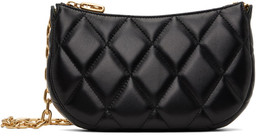 Torbica Burberry Burberry Rocking Horse Quilted Lambskin Chain Bag Črna | 8105328