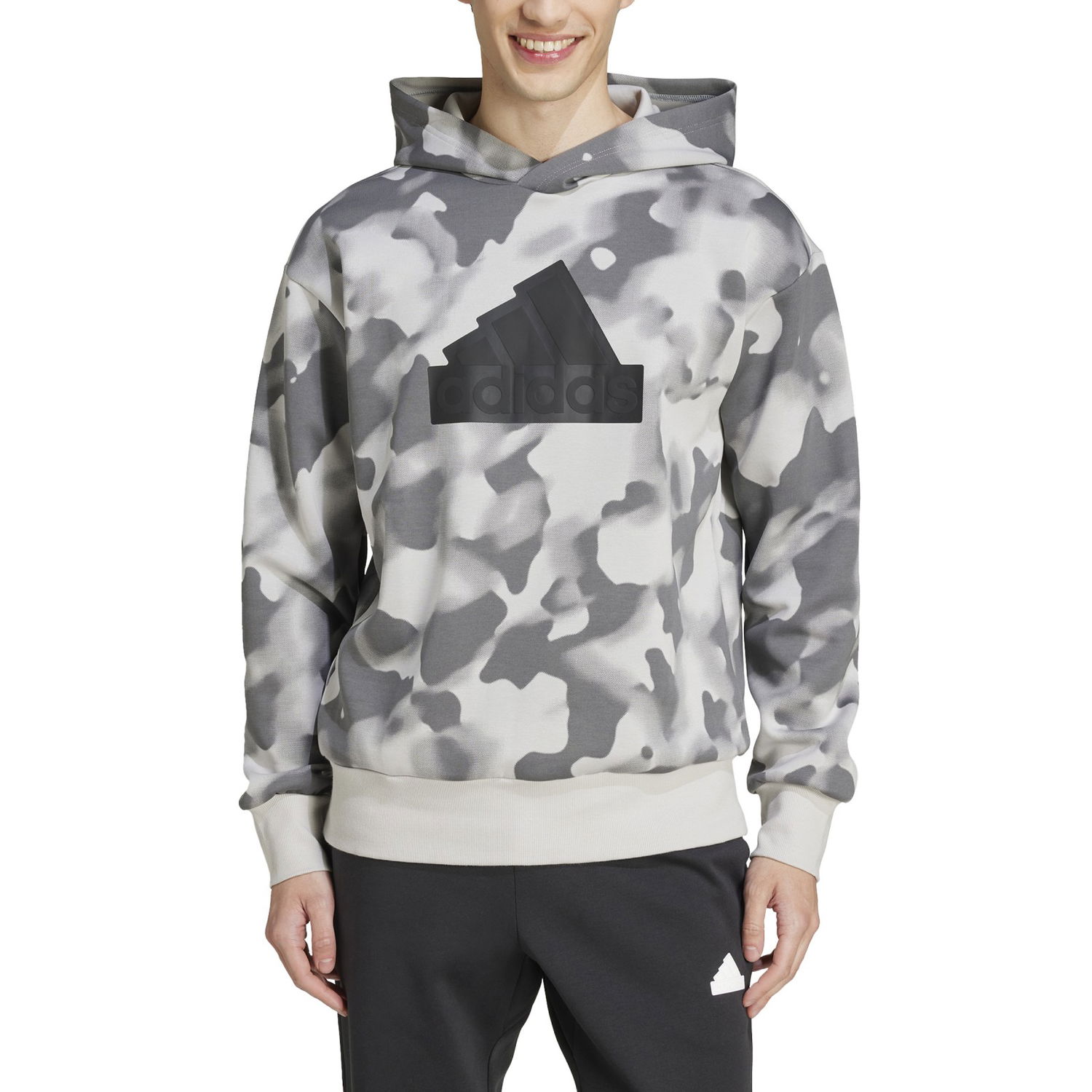 Pulover adidas Performance Camo Print Hoodie Siva | IW8603, 0