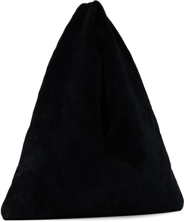 Torbica The Row The Row Small Bindle Suede Tote Črna | W1682-L613, 2
