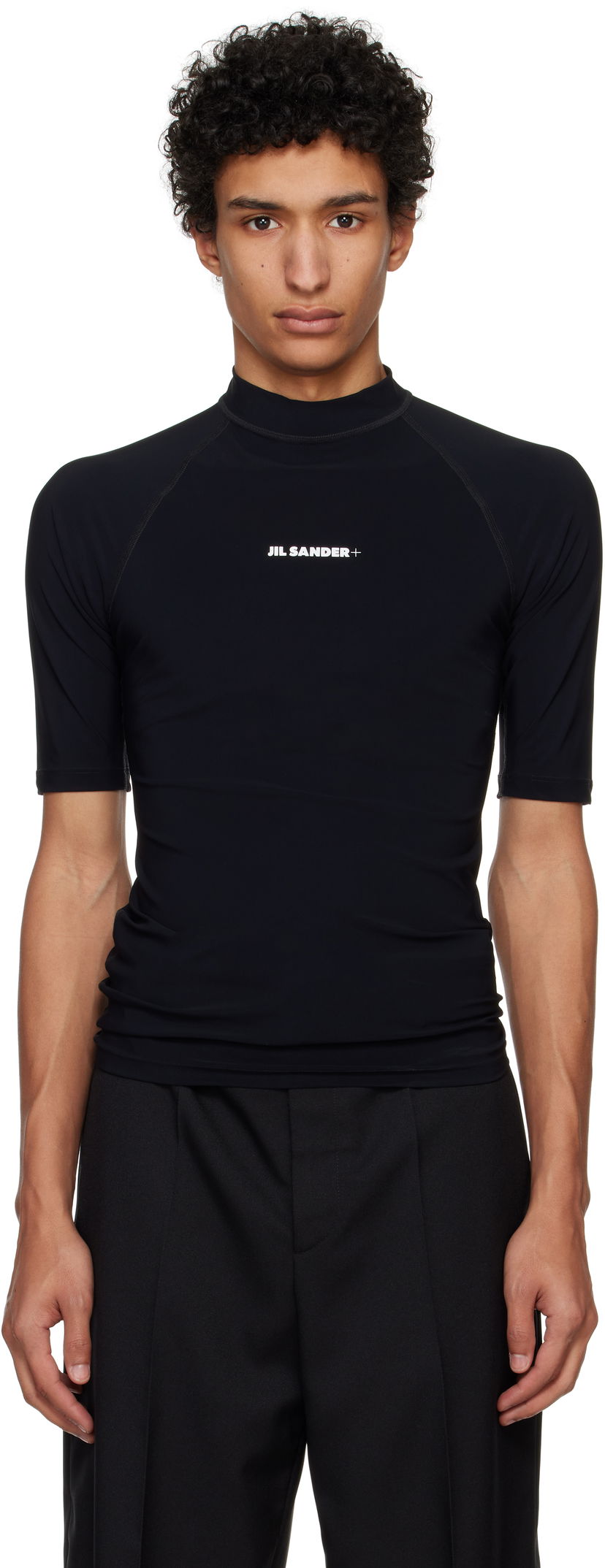 Majica Jil Sander Jil Sander Surf  T-Shirt Črna | J47NF0002_J20032