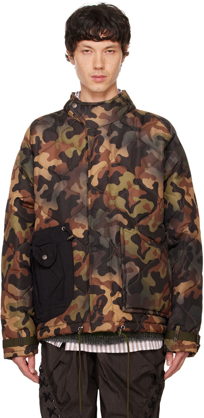Jakna Andersson Bell Green Multi-Pocket Camouflage Quilted Jacket Večbarvna | awa617m