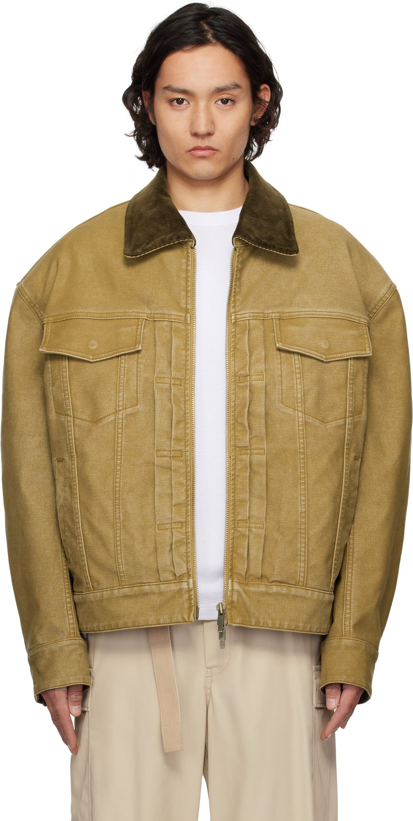 Jakna Feng Chen Wang Feng Chen Wang Washed Canvas Workwear Jacket Rumena | FUS19JK11