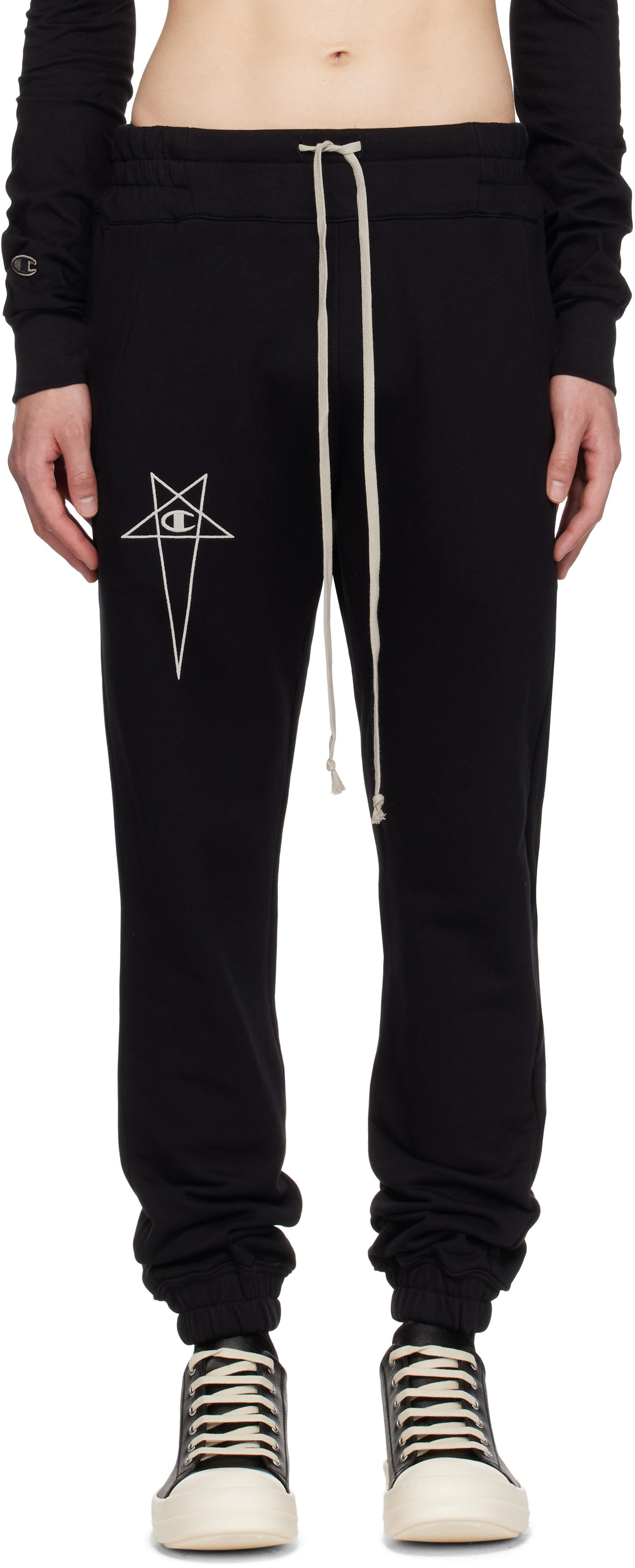 Trenirka Rick Owens Rick Owens Champion Edition Joggers Črna | CM01E1685 CHFE FELPA, 0