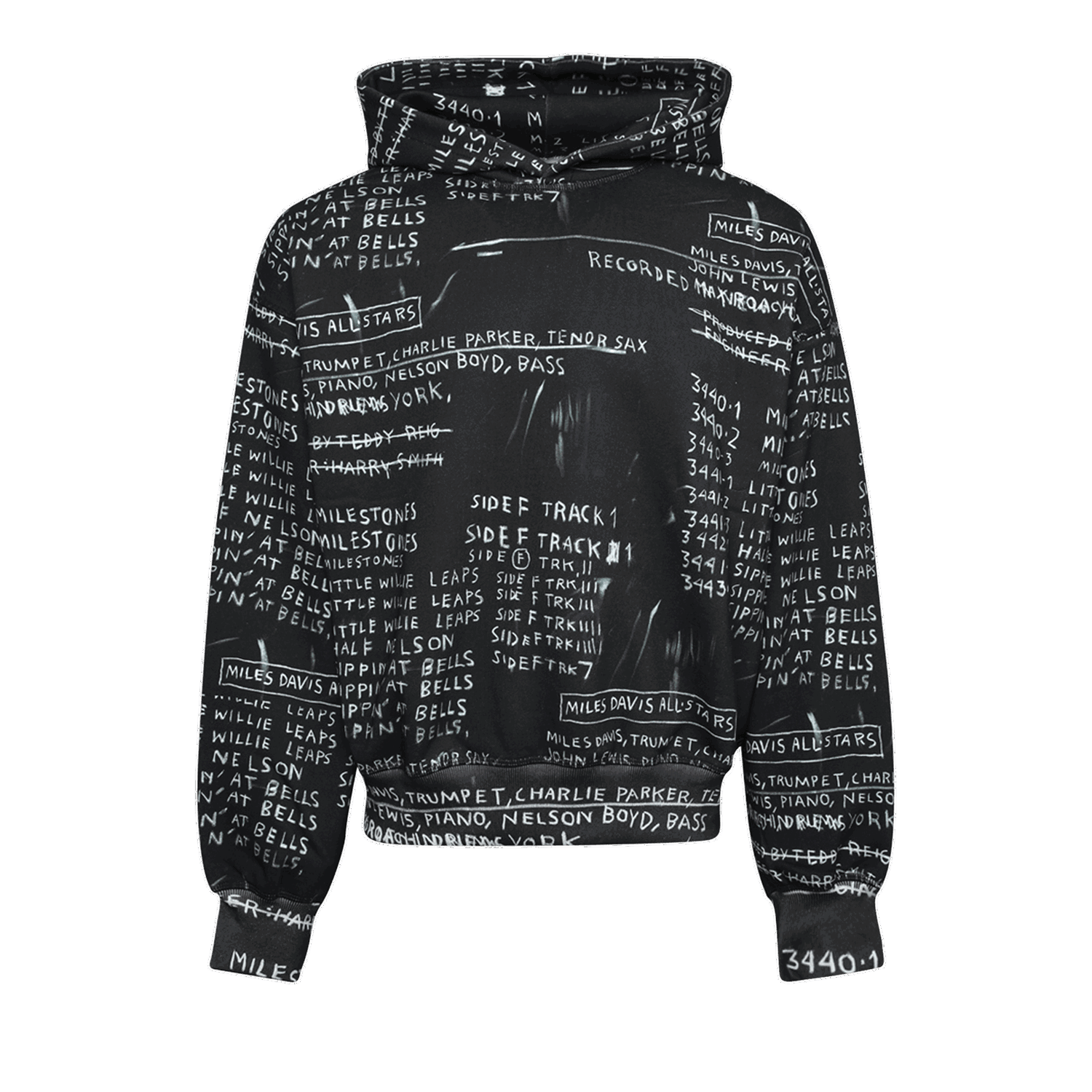 Pulover MISBHV Basquiat Edition Discography II Hoodie Črna | 122U225B, 0