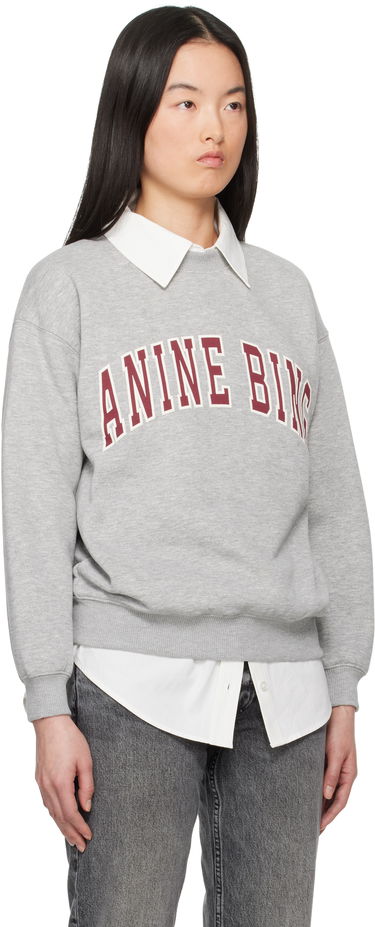 Pleteni pulover Anine Bing Anine Bing Spencer Sweatshirt Siva | A-08-11451-GRM1, 1