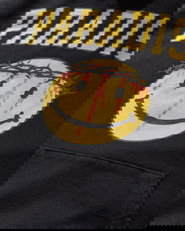 Pulover PARADIS3 Smiley Jesus Hoodie Črna | PASMILEYHOOD 1, 3