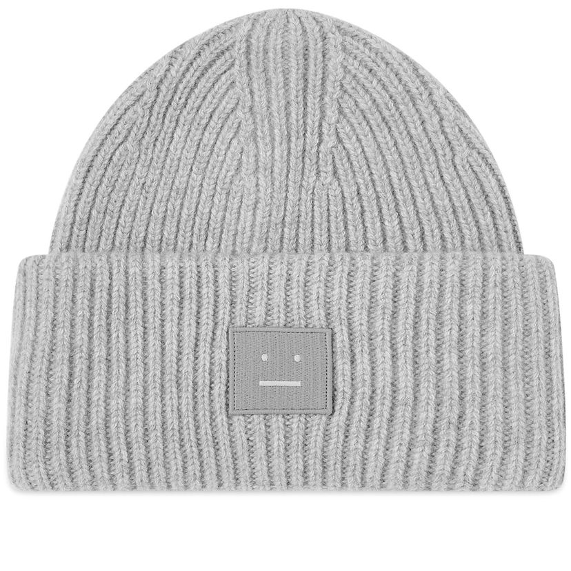 Beanie Acne Studios Pana Face Beanie "Light Grey Melange" Siva | C40135-X92