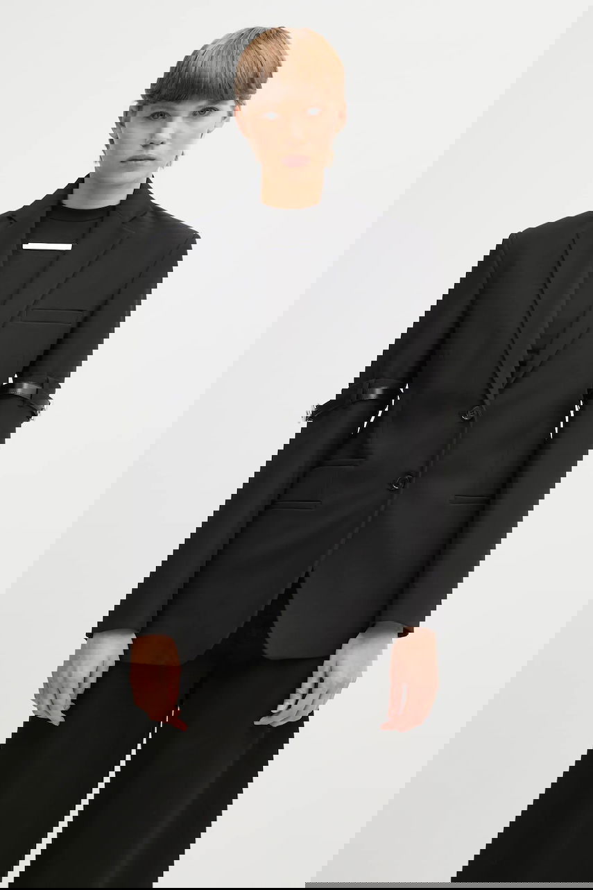 Jakna Coperni Coperni Logo Belted Blazer Črna | COPV37F3004, 0