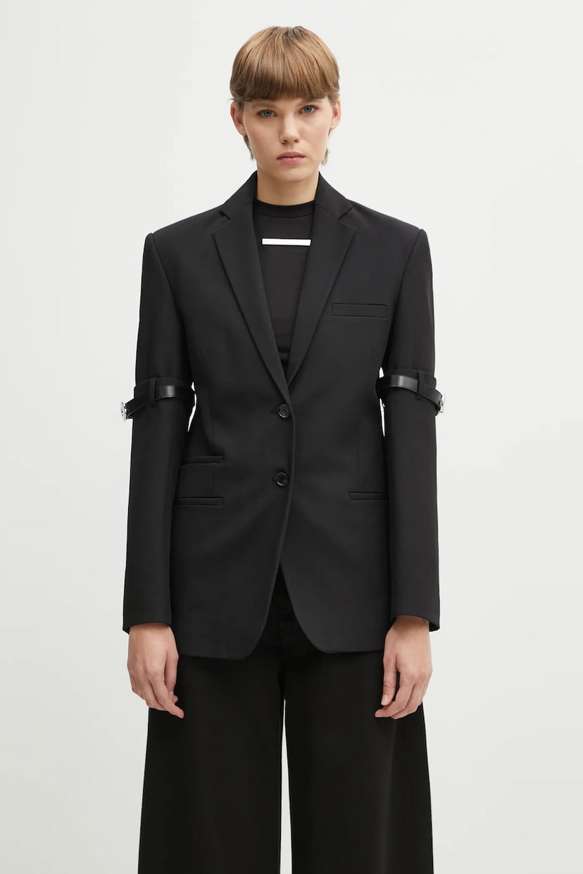 Jakna Coperni Coperni Logo Belted Blazer Črna | COPV37F3004
