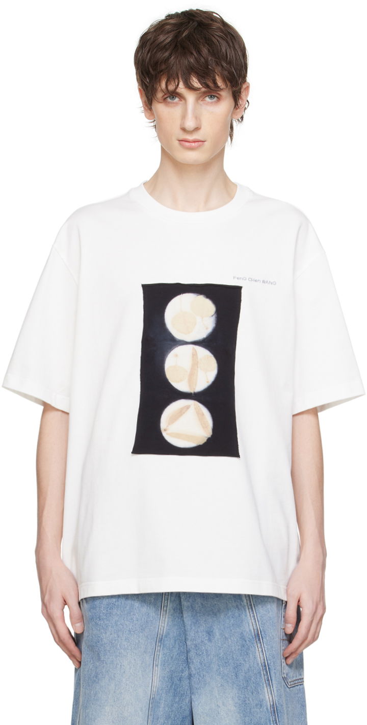 Majica Feng Chen Wang Feng Chen Wang Patch T-Shirt Bela | FMS17TS08W