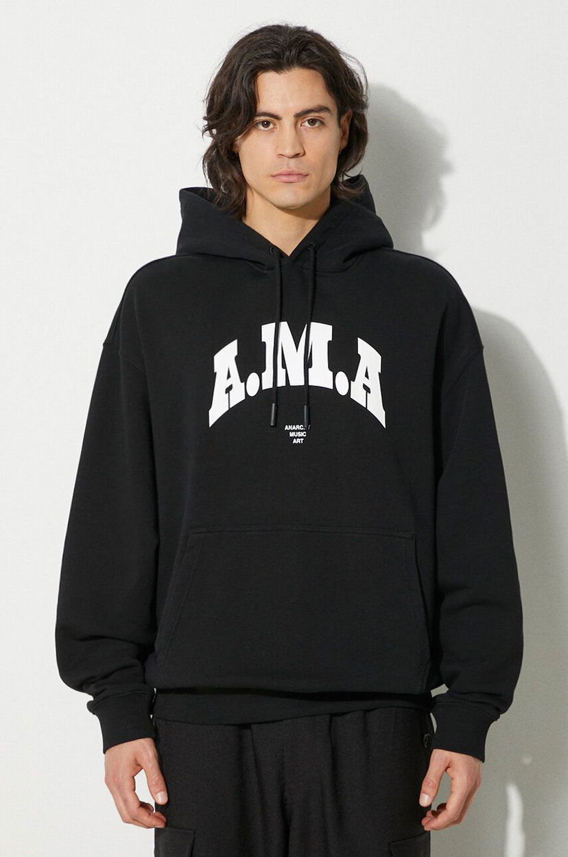 Pulover Marcelo Burlon Hoodie With Print Črna | CMBB106F24FLE0081001