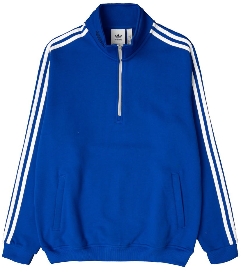 Pulover adidas Originals adidas Originals FB Quarter Zip Sweatshirt Modra | gv0746
