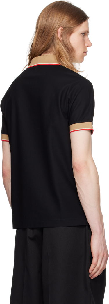 Polo majica Burberry Burberry Logo Collar Polo Črna | 8110934, 2