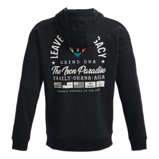 Pulover Under Armour Project Rock Men's Heavyweight Terry Full-Zip Hoodie Črna | 1377436-001