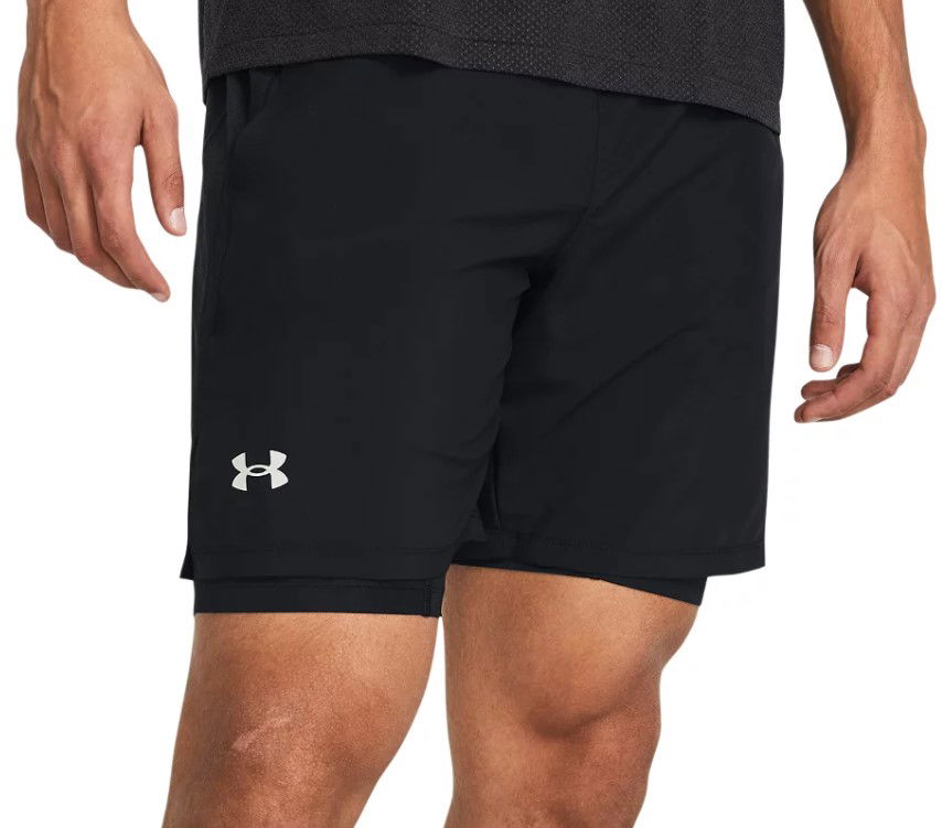 Kratke hlače Under Armour UA LAUNCH 7'' 2-IN-1 SHORTS-BLK Črna | 1382641-001, 0