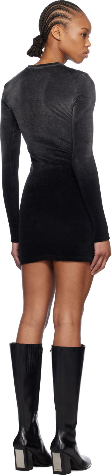 Obleke Alexander Wang Alexander Wang Long Sleeve Mini Dress Črna | 4CC1256300, 2
