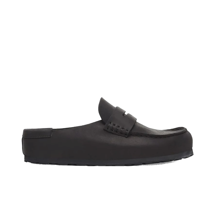 Superge in čevlji Birkenstock Birkenstock Naples Wrapped Leather Penny Loafers Črna | 1029711
