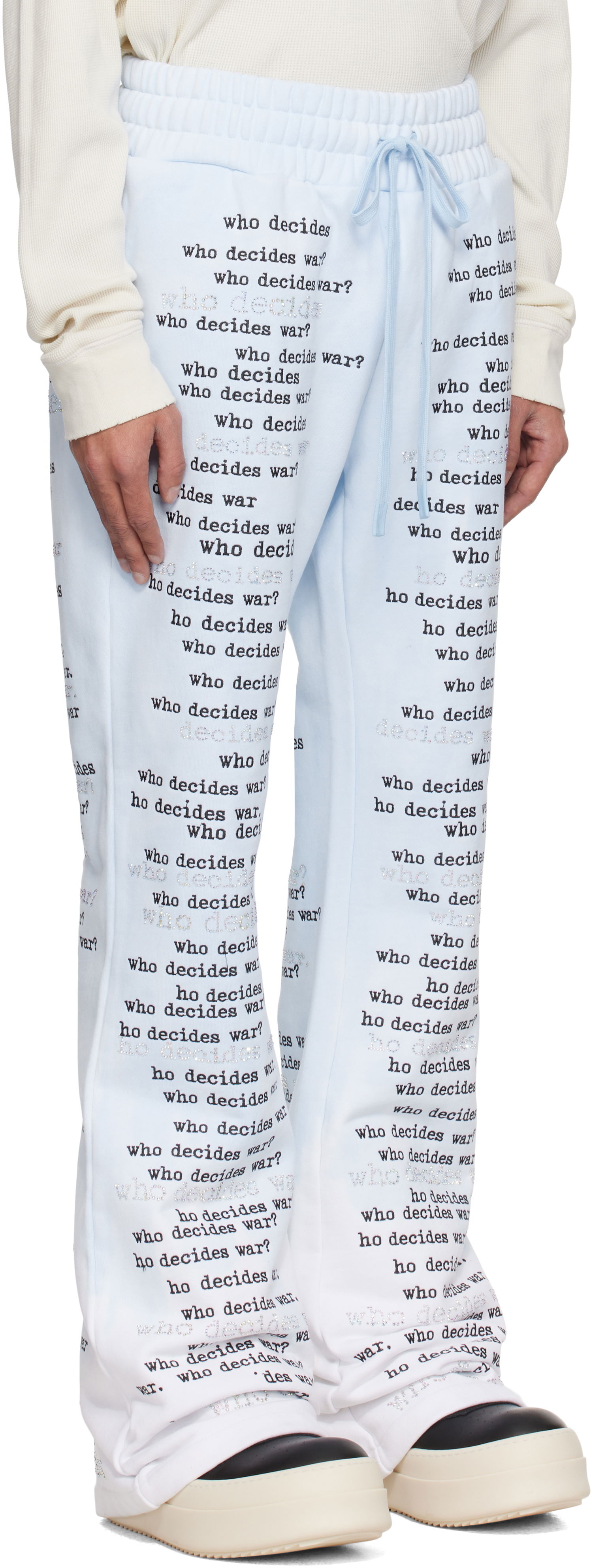 Trenirka Who Decides War WDW Scripture Sweatpants Modra | 1121160008SS25, 1