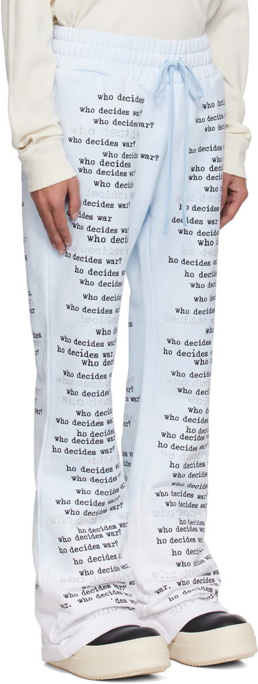 Trenirka Who Decides War WDW Scripture Sweatpants Modra | 1121160008SS25, 1