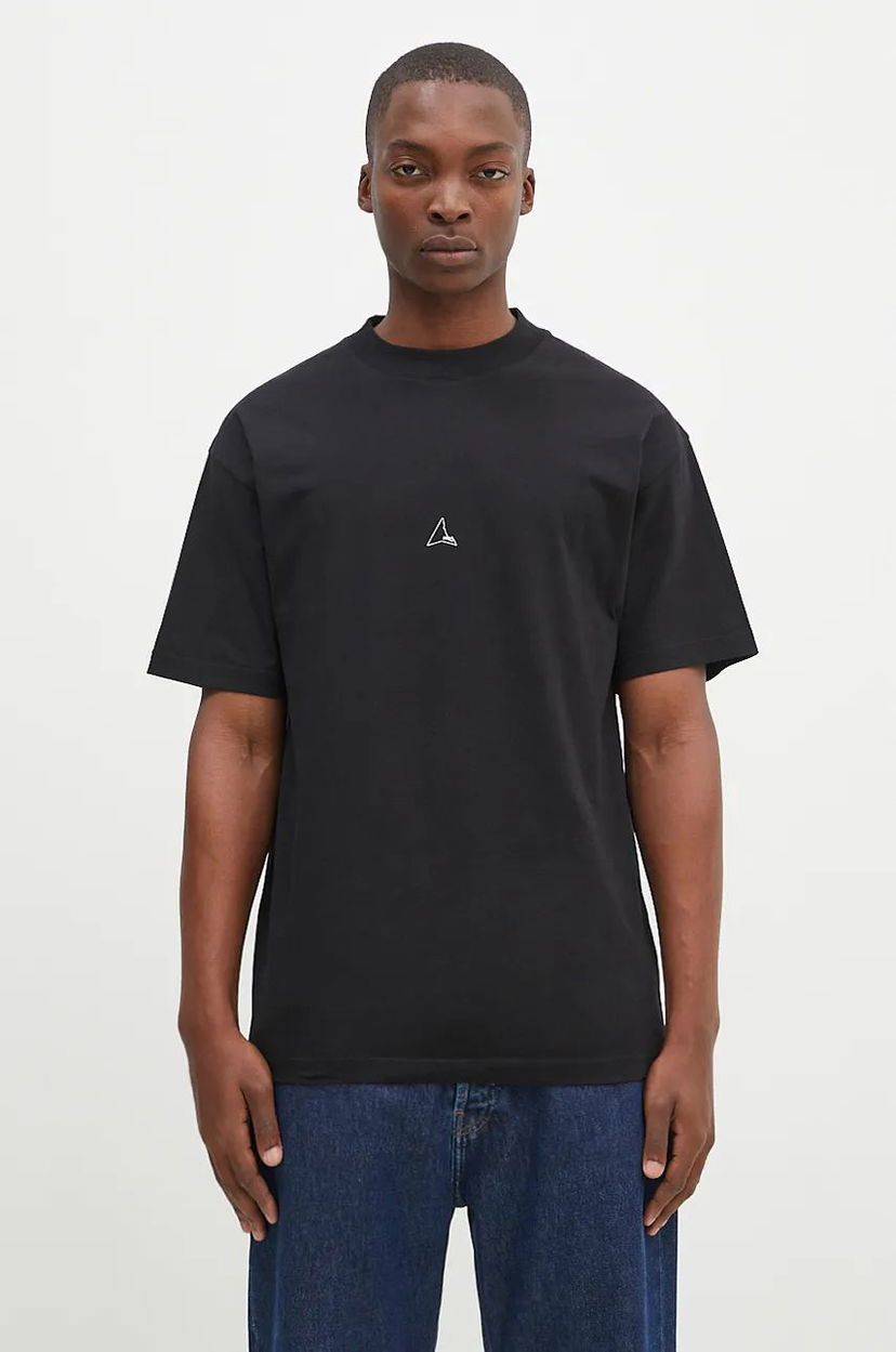 Majica ROA T-Shirt With Print Črna | RBMW0254JY22
