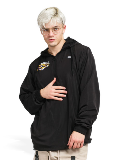 Vetrovka New Era NBA Seasonal Infill Print Windbreaker LA Lakers Črna | 12869799