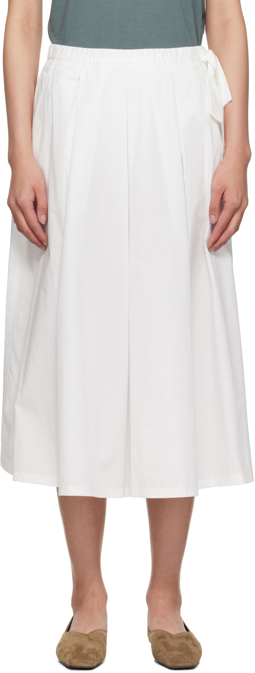 Krila Max Mara Weekend Max Mara Folk Midi Skirt Bela | 2515101032600