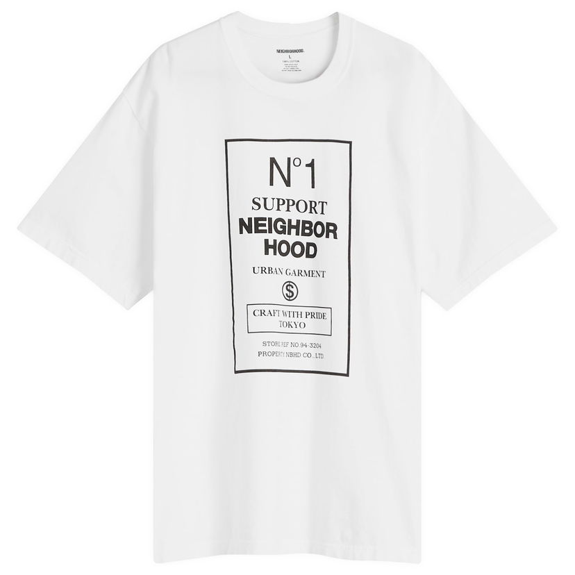 Majica Neighborhood Support Hood Graphic Tee, Size L Bela | 251PCNH-ST15-WHT