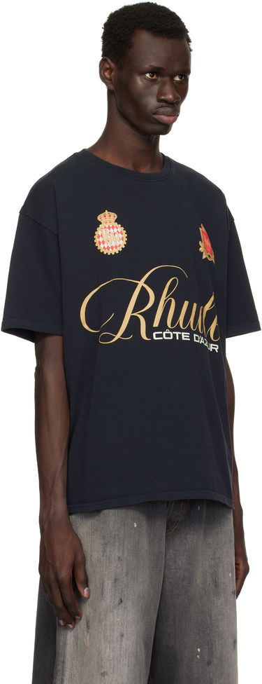 Majica Rhude Rhude Script Crest T-Shirt Mornarica | RHPS25TT07012, 1